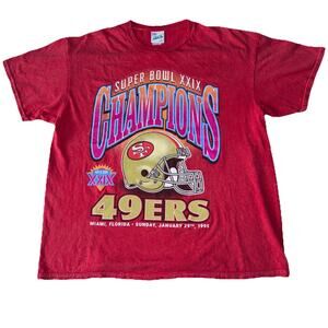 San Francisco 49ers Super Bowl Champions Shirt Sz XL ‘47 Brand Vintage Tubular